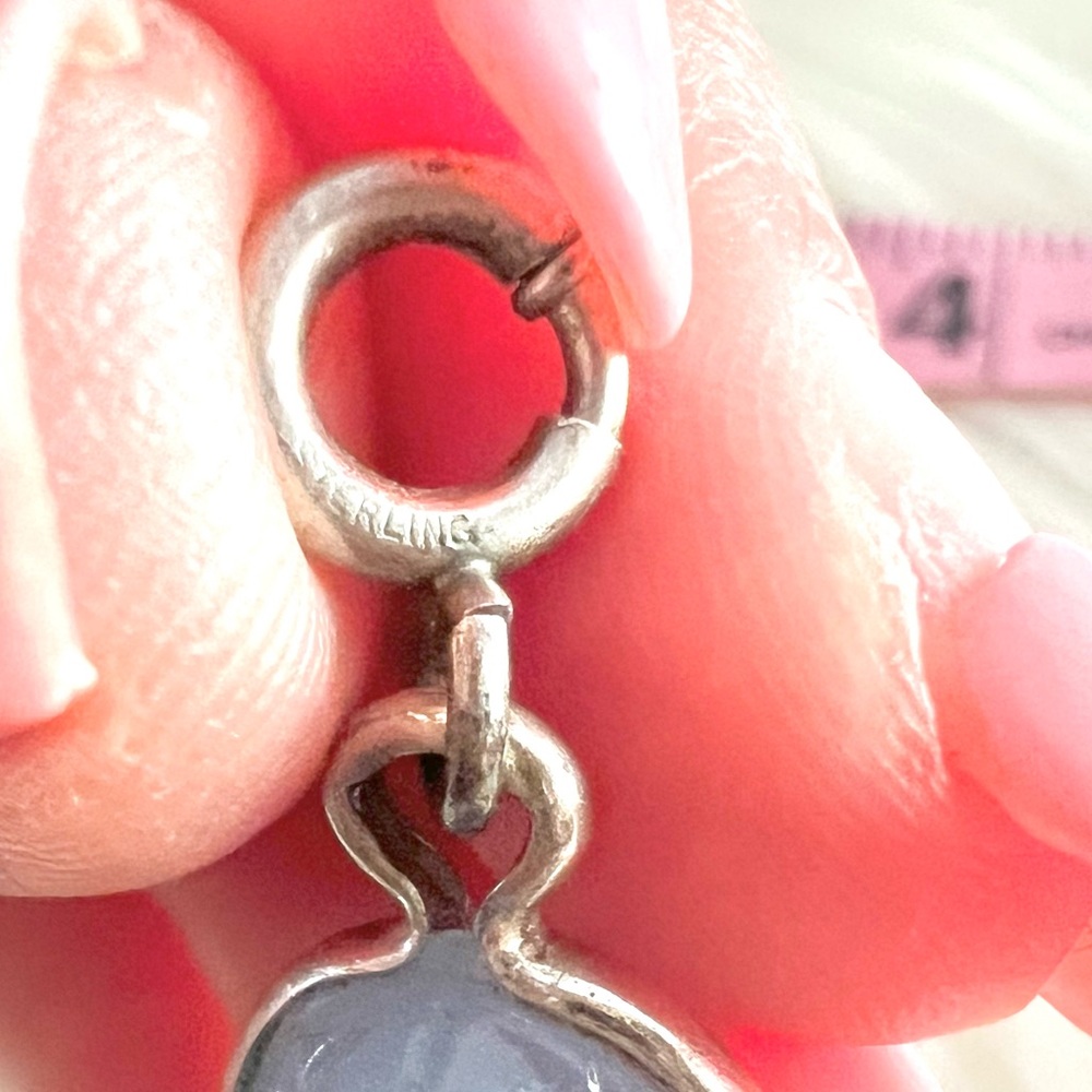 Vintage Scarab Egyptian themed beetle Sterling Silver bracelet - Picture 5 of 14